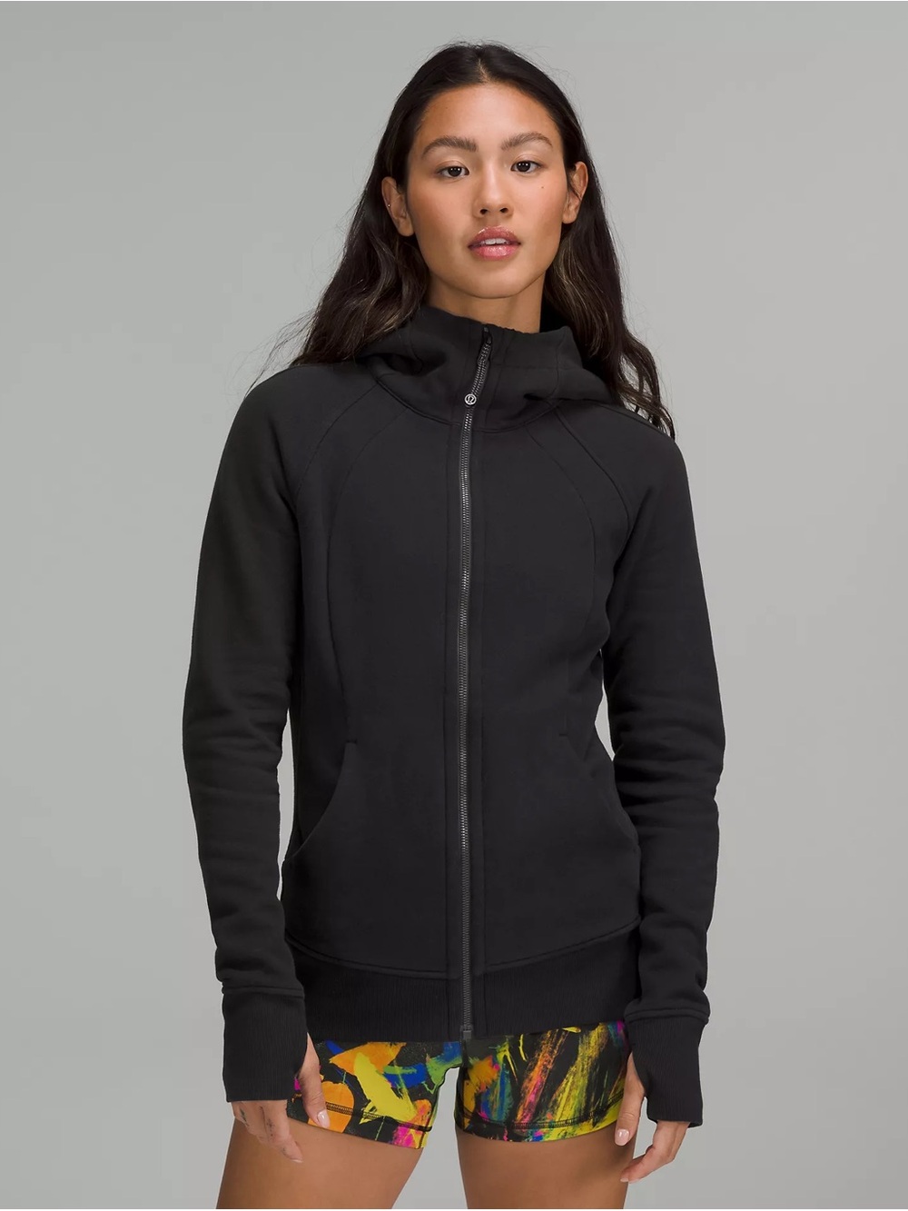 Lululemon Full Zip Scuba Hoodie Black Sz2